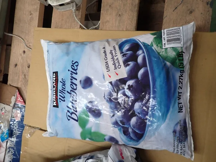 好市多冷凍藍莓。食藥署提供