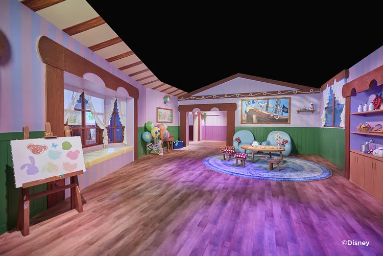 「達菲與好友」遊玩屋，用AR體驗他們的可愛世界。翻攝香港迪士尼樂園度假區