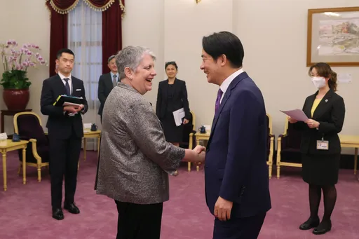 接見美前國土安全部長 賴清德感謝她納台灣進入這計畫