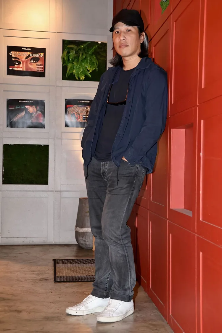 張榮吉一一回答有關《模仿犯》的問題。施昂強攝