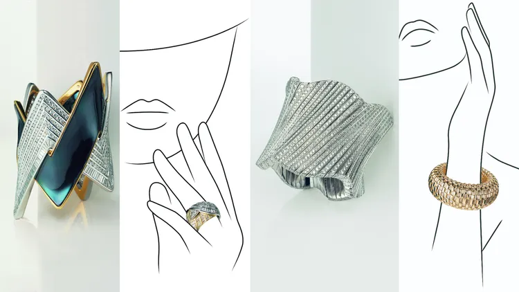 DAMIANI捎來旗下4件曾獲得國際鑽石設計大獎的博物館級巨作來台。品牌提供