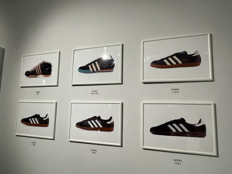 Samba多年來的鞋型變化。張家玲攝