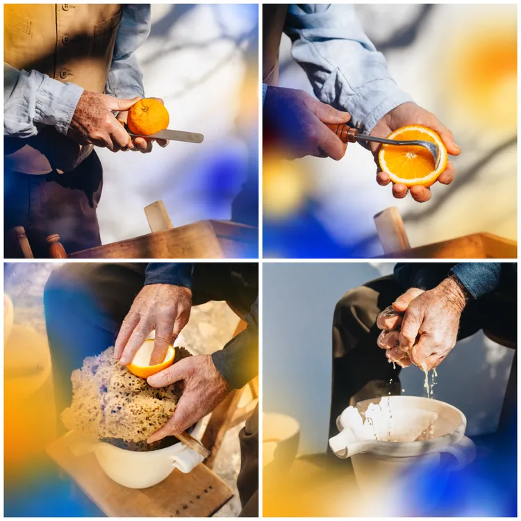 品牌以義式傳統工匠手工技法萃取香橙精華。品牌提供