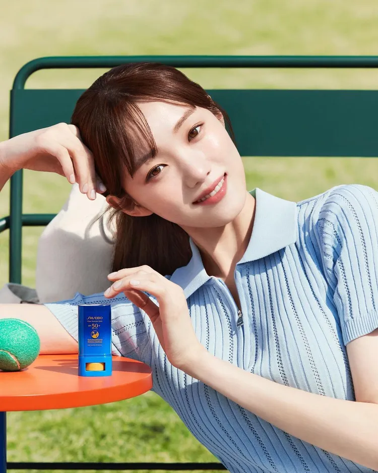 資生堂新艷陽．夏亮妍防曬妝前乳 （SPF50+／PA++++），30ml／1700元。翻攝heybiblee IG