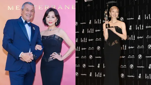 劉嘉玲勾多金大叔笑得甜　穿鄭秀文同款性感透視裝狂曬「不老肉」