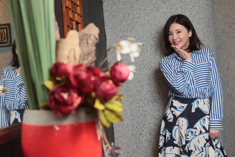 何如芸看不急著談新感情。彭欣偉攝