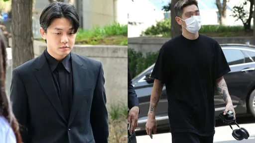 劉亞仁西裝筆挺赴警局應訊 男友拿電子菸配萬元耳機「根本豬隊友」