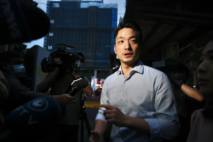 台北市長蔣萬安稍早到現場關切。林林攝
