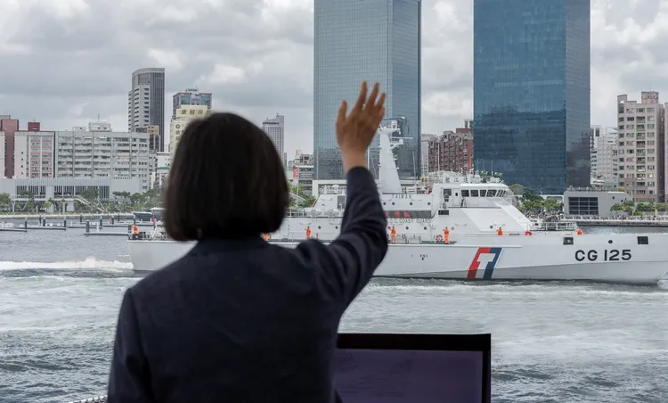 蔡英文期許為海洋的永續發展開創新局。府提供