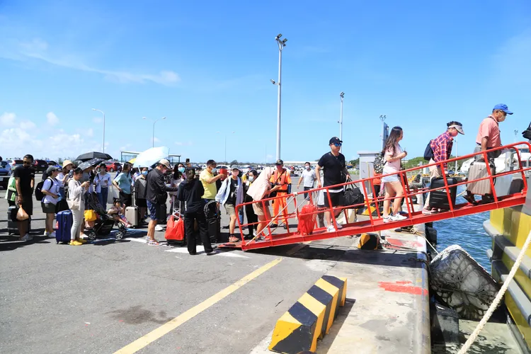 全新客輪太吉之星三號今日首航。翻攝畫面