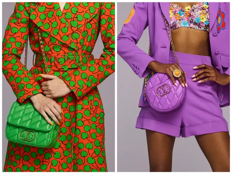 Double Smiley絎縫斜背包（左圖） 5萬1800元、圓形絎縫斜背包（右圖）4萬7500元。品牌提供