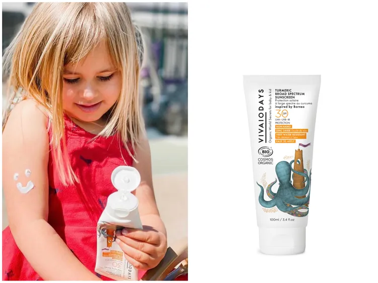 薑黄寶寶全效防曬乳（SPF30），100ml／950元。品牌提供