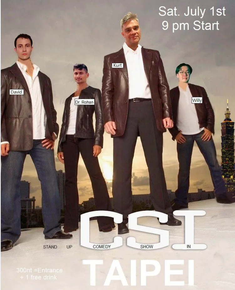 《CSI Taipei》英文脫口秀—Comedy Show In Taipei。取自臉書官網