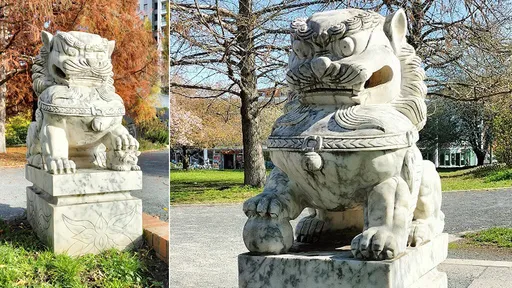 德國波茨坦「花蓮石獅」哪來的？　身世之謎破解了