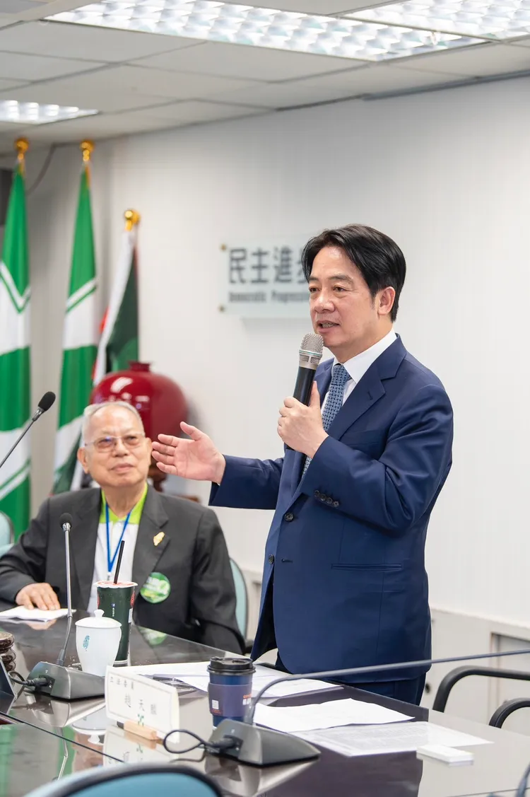 賴清德於會中致詞。賴清德競辦提供