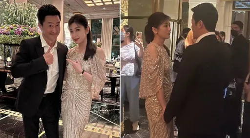 賈靜雯上海半島酒店被野生捕獲　與票房男星親密牽手熱聊