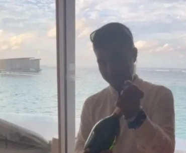 涉嫌性侵正妹的度假村管家Usham。翻攝微博/499258318