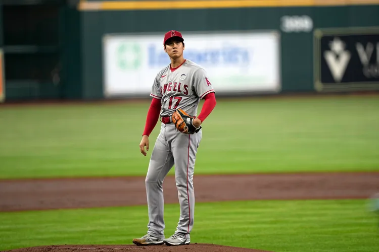 大谷翔平第5度挑戰第6勝失敗。美聯社