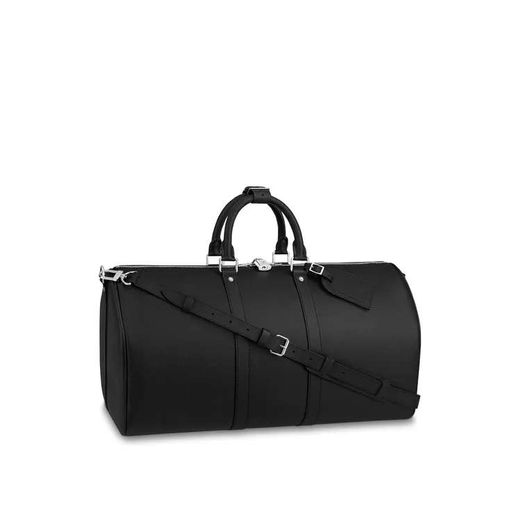Taiga皮革Keepall Bandoulière 50旅行袋，11萬7000元。翻攝LV官網