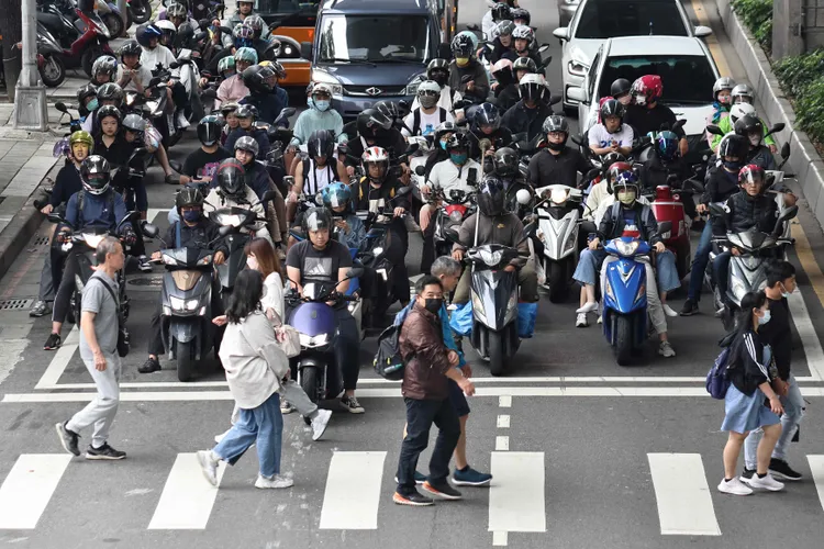 外媒先前報導台灣為「行人地獄」。示意圖，資料照