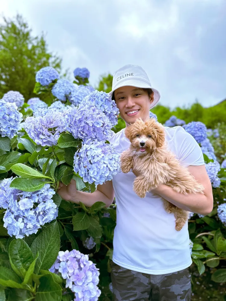 徐新洋靠愛犬Peanut助他舒壓。艾迪昇傳播提供