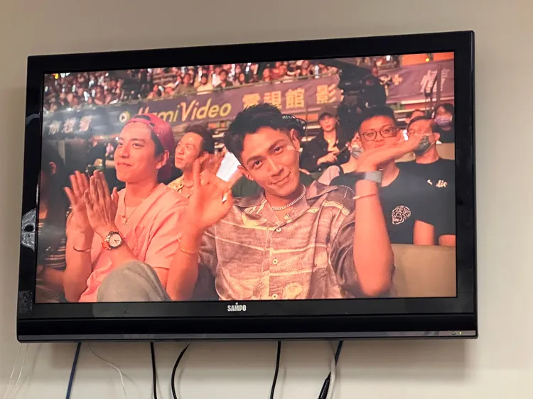 柯震東與王大陸對鏡頭打招呼。特勤中心攝
