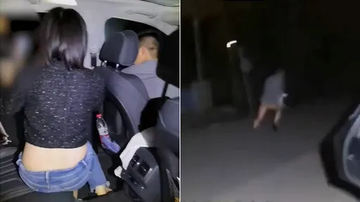 技院師「車震人妻」被捉姦 影片曝光!他求饒失敗裸下體自己逃