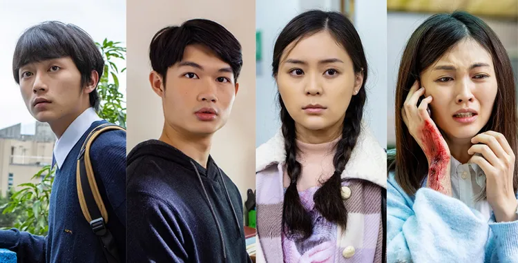 瑭霏（右起）、方琦、郭德君、傅予謙新生代與硬底子的學習傳承。大愛提供