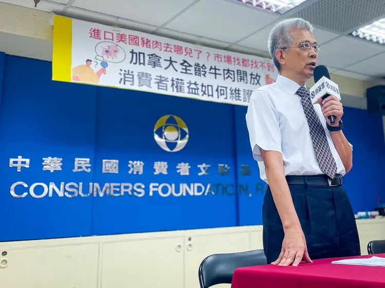 吳榮達喊話，政府應清楚向國人說明，那1500多萬噸輸入台灣的豬肉去了哪。賴昀岫攝