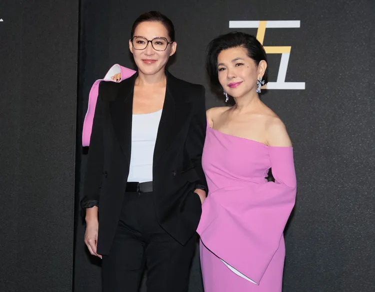 張清芳（右）和Cindy Chao是認識超過15年的好友。彭欣偉攝