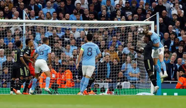 歐冠上月17日，英超曼城（Manchester City）對上西甲皇家馬德里（Real Madrid）。路透社