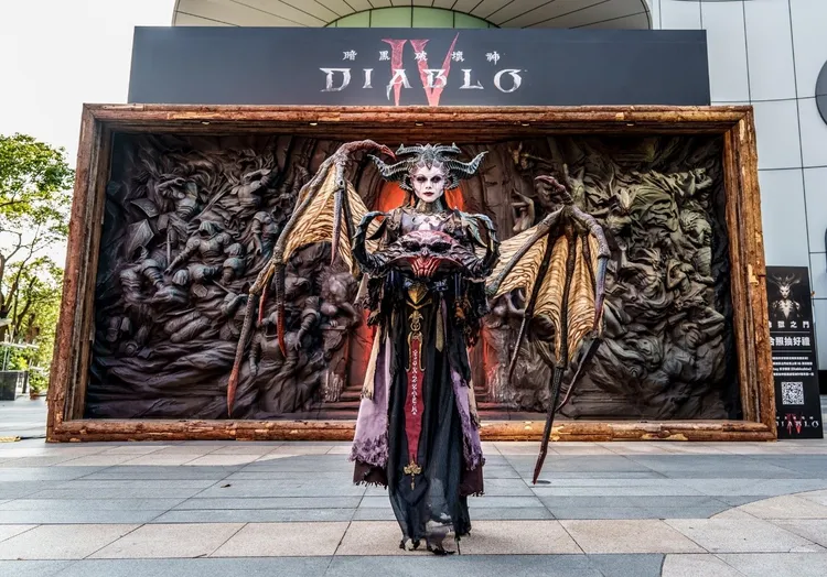 暴雪娛樂特別在三創打造《暗黑破壞神IV》遊戲場景與玩家同樂。暴雪娛樂提供