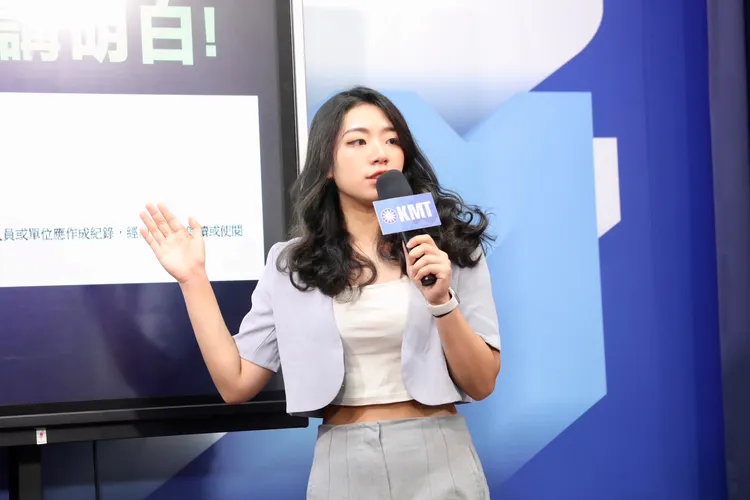 國民黨發言人楊智伃痛批，民進黨職場文化集體墮落。國民黨提供