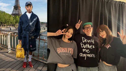 BLACKPINK艺术总监巴黎秀上搞事情 「菲董」拎自家新包捧场串门子