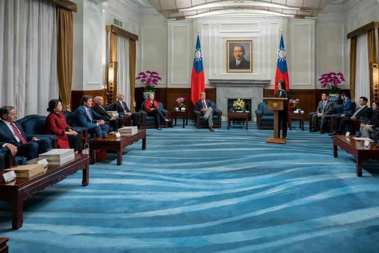 蔡英文感謝美國國會以實際行動表達對台灣的支持。總統府提供