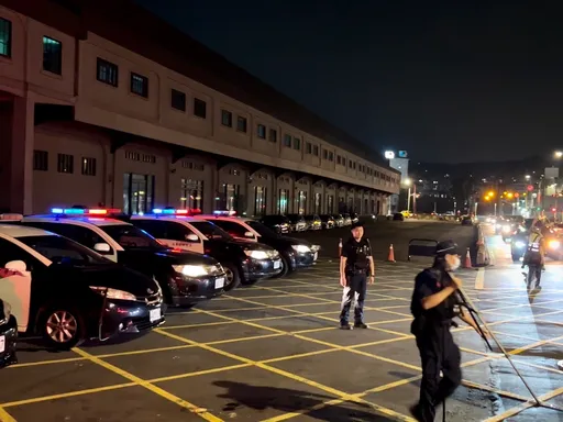 網路號召「紫爆」市區！基隆湧車潮舉辦城市繞圈賽　警方大批人馬強勢驅散