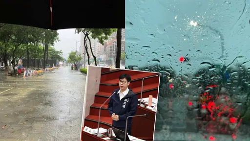 雨炸高雄淹水了!網湧陳其邁臉書哀號:不停班停課嗎?