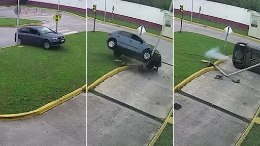 確定想開車？63歲婦「考駕照暴衝」　自撞燈桿翻覆受傷