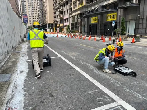 密集監測豐采520工地周邊道路 透地雷達今再進場