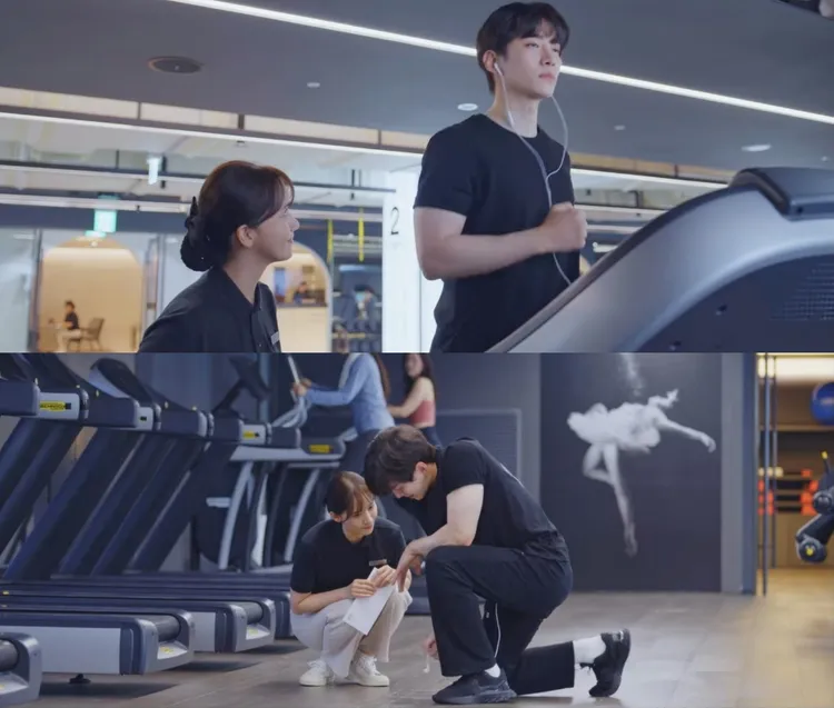 潤娥（上圖左）誤認李俊昊是騷擾自己的變態奧客，直接找上他理論。翻攝Netflix