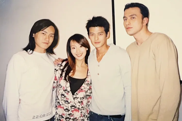 鄭元暢（左起）、陸明君、郭品超、黃志瑋年少時期就相識。陸明君提供