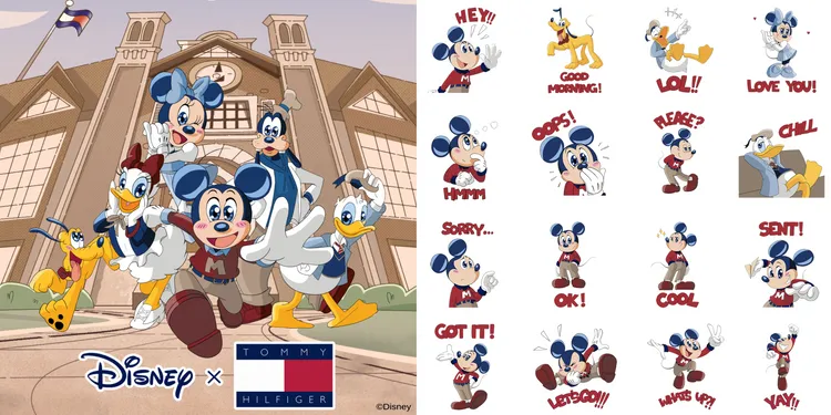 明（6月6日）起至7月6日間，於LINE搜尋TOMMY HILFIGER官方帳號，加入好友就可免費下載100周年的慶祝貼圖。品牌提供
