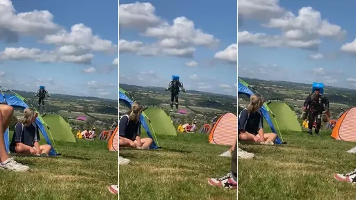 外送員真用飛的!達美樂「噴射背包外送披薩」 她目睹直呼太瘋狂了