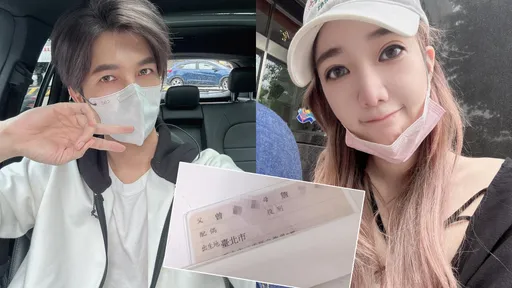 口罩男簽字離婚!曾樂兒秀「空白配偶欄」:以為可笑著說再見