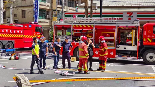 竹北發生多起瓦斯外洩及氣爆火警　新竹縣府封路搶救