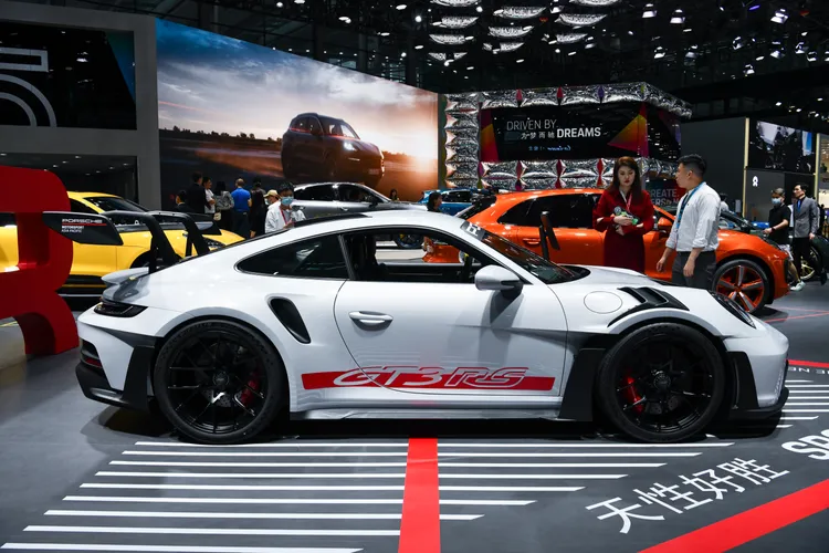 中國「粵港澳大灣區車展」昨天在深圳會展中心開幕。新華社