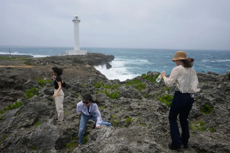 沖繩殘波岬燈塔。美聯社資料照片