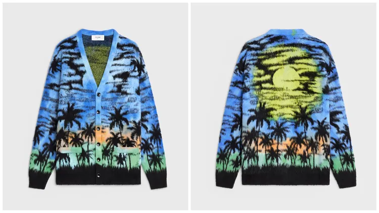 棉質SUNSET開襟衫，7萬7000元。品牌提供