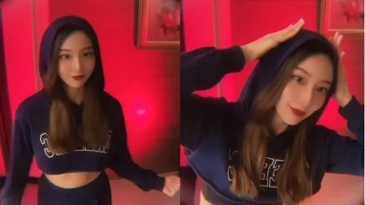 長髮辣妹大門前性感熱舞　網暴動：還不快開門