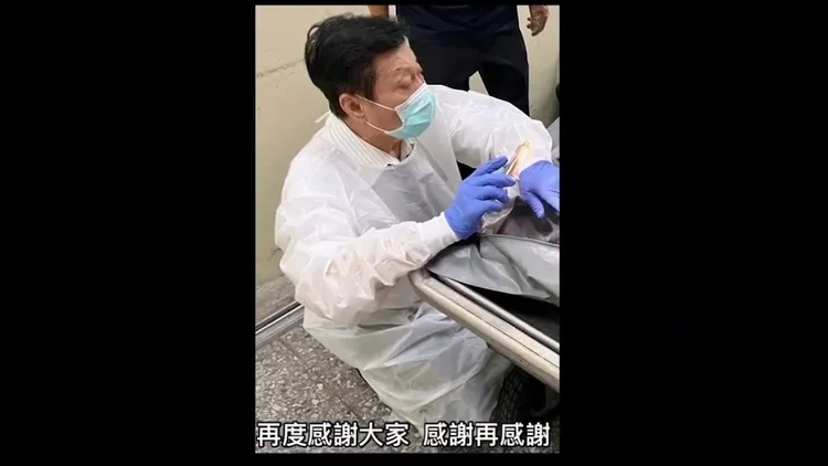 高大成緊急錄製影片，呼籲想上街頭的網友冷靜。高大成辦公室提供